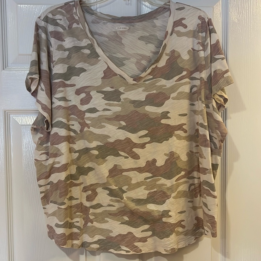 Old Navy Camo print top